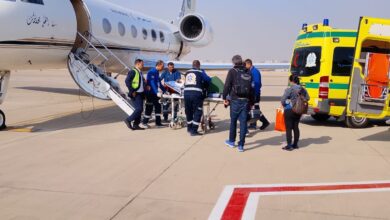 إخلاء طبي سعودي عاجل ينقل مواطنين بحالة حرجة من القاهرة 9 1 3987