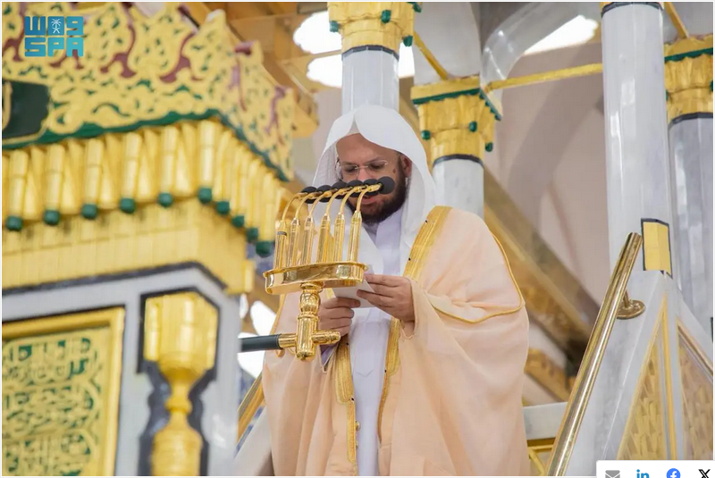 “القاسم” في خطبة الجمعة بالمسجد النبوي: الإيمان بالآخرة أساس الإسلام.. والقبر هو أول محطات البرزخ 1 10 2 8