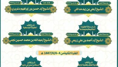 الشؤون الإسلامية في جازان تُطلق الدورة الشرعية المتقدمة الثالثة عشرة بمحافظة الطوال 2 2 1633