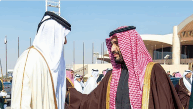 أمير قطر يغادر الرياض وولي العهد في مقدمة مودعيه 8 22 109