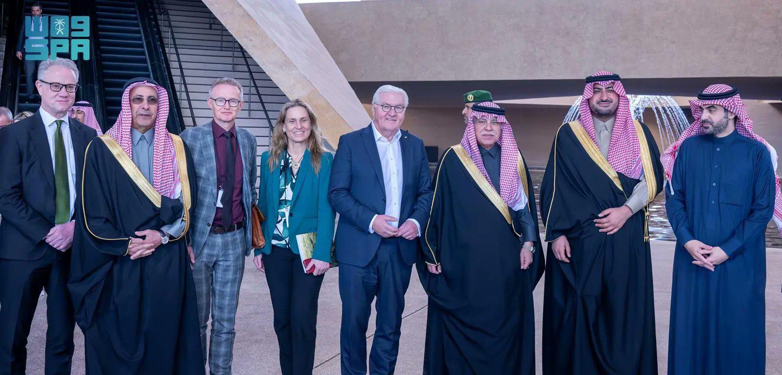 رئيس جمهورية ألمانيا الاتحادية يزور حديقة الملك سلمان 1 4 2179