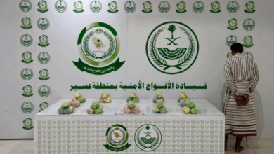 الأفواج الأمنية بعسير تقبض على مواطن لترويجه (6) كيلو جرامات من القات المخدر 6 8 392