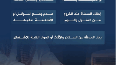 الدفاع المدني يحذّر من مخاطر التدفئة ويدعو للالتزام بإرشادات السلامة 8 888 123