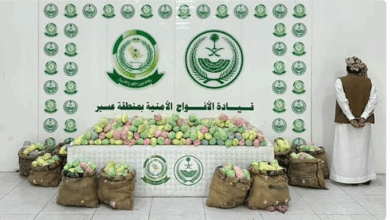 القبض على مواطن في عسير لترويجه 127 كيلو جرامًا من نبات القات 5 9 424