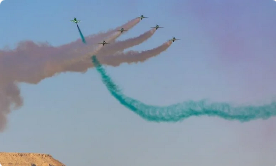 Screenshot 2023 02 17 at 16 37 45 الصقور السعودية يقدم عروضاً بمناسبة يوم التأسيس صحيفة المناطق السعودية