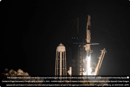 Screenshot 2023 03 02 at 11 59 23 انطلاق صاروخ سبيس إكس لنقل 4 رواد فضاء إلى محطة الفضاء الدولية صحيفة المناطق السعودية