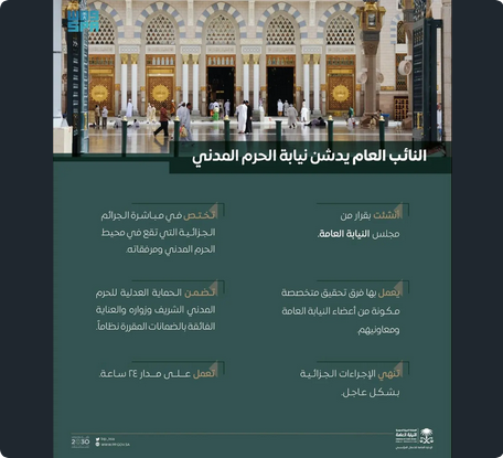 Screenshot 2023 06 25 at 15 00 13 حج النائب العام يدشن نيابة الحرم المدني