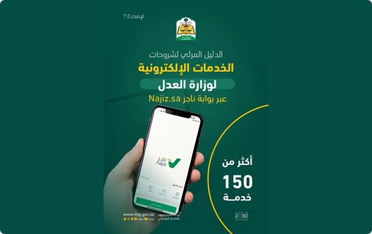 Screenshot 2023 07 11 at 15 34 07 عام العدل تطلق الإصدار السابع من الدليل المرئي لشروحات الخدمات العدلية الإلكترونية