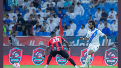 Screenshot 2023 08 25 at 01 25 01 رياضي الهلال يعود لسكة الانتصارات برباعية على الرائد
