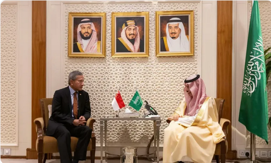 Screenshot 2024 03 24 at 16 03 55 وزير الخارجية يستقبل وزير خارجية سنغافورة صحيفة المناطق السعودية