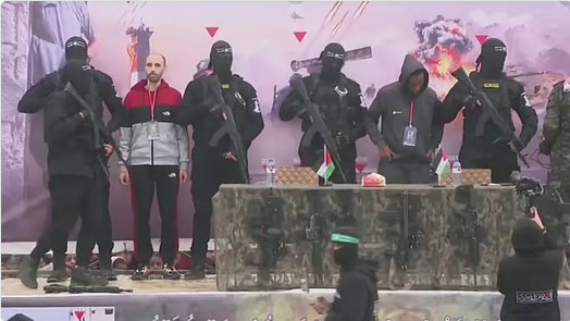 Screenshot 2025 02 22 at 13 53 13 حماس تسلم محتجزين إسرائيليين للصليب الأحمر في رفح