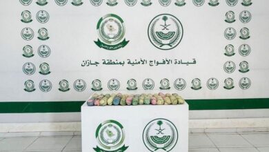 دوريات الأفواج الأمنية بمنطقة جازان تُحبط تهريب ( 11) كيلو جرامًا من نبات القات المخدر 3 WhatsApp Image 2025 11 10 at 6.10.29 PM